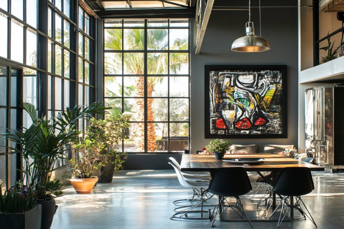 Jak dopasować dodatki do salonu w stylu industrialnym