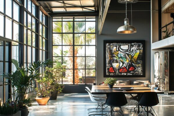 Jak dopasować dodatki do salonu w stylu industrialnym