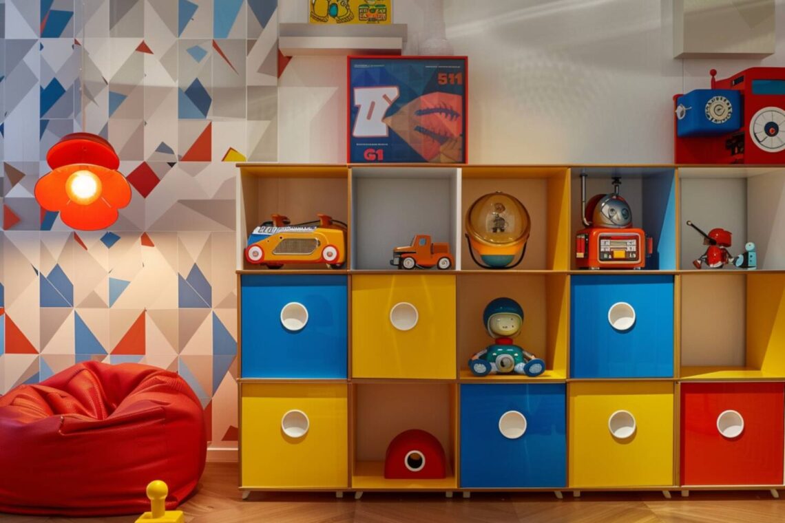 Jakie regały najlepiej sprawdzają się w pokojach dziecięcych w stylu retro