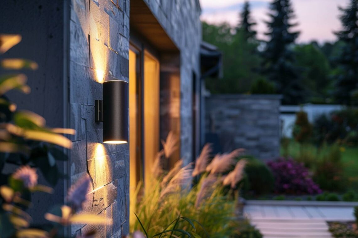 Jakie lampy elewacyjne najlepiej sprawdzą się w domach z elewacją z kamienia