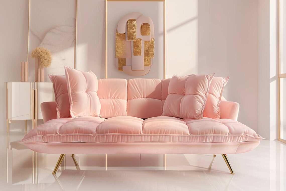 Najlepsze sofy rozkładane w stylu glamour na 2025 rok