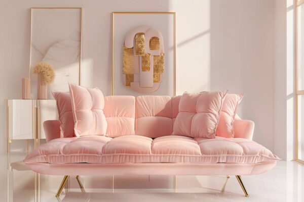 Najlepsze sofy rozkładane w stylu glamour na 2025 rok