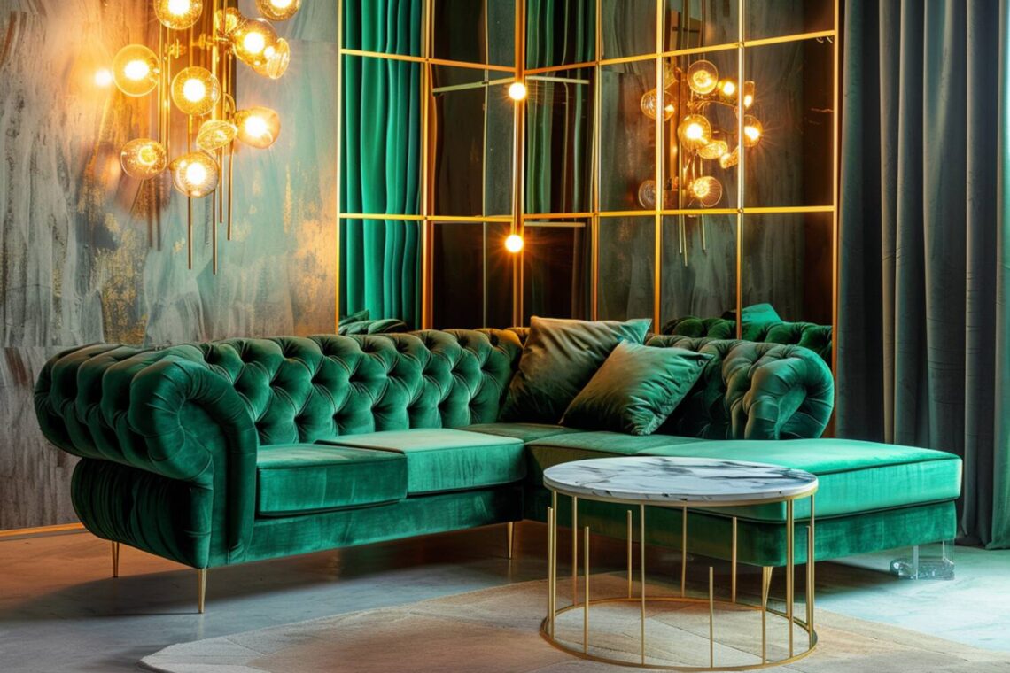 Narożniki w stylu glamour – jak je zaaranżować