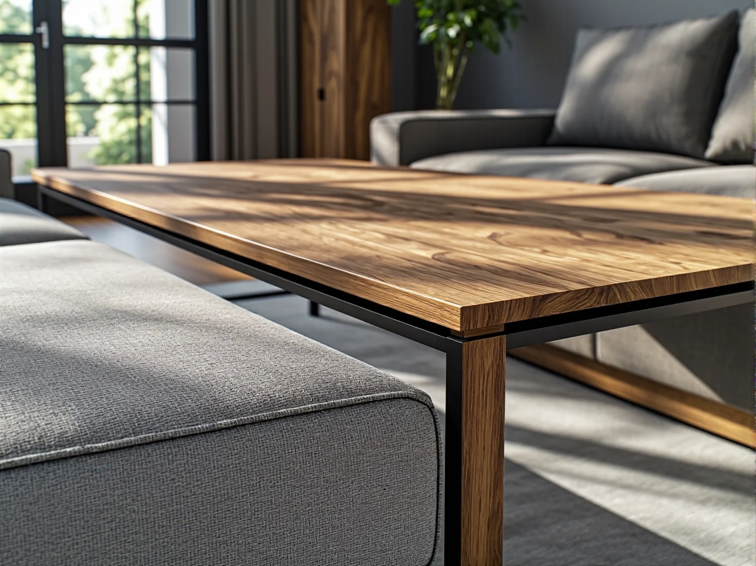 Nowoczesny zestaw wypoczynkowy z aluminium w strefie relaksu.