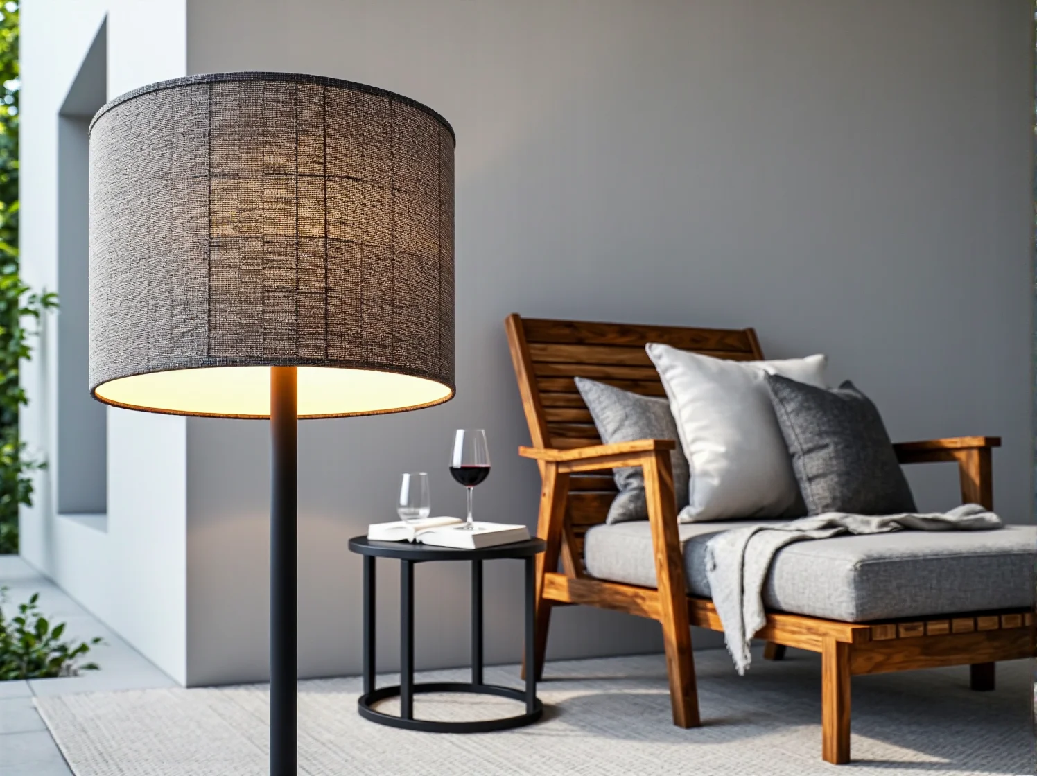 Bezpieczne oświetlenie do ogrodu w pobliżu paleniska i kominka.