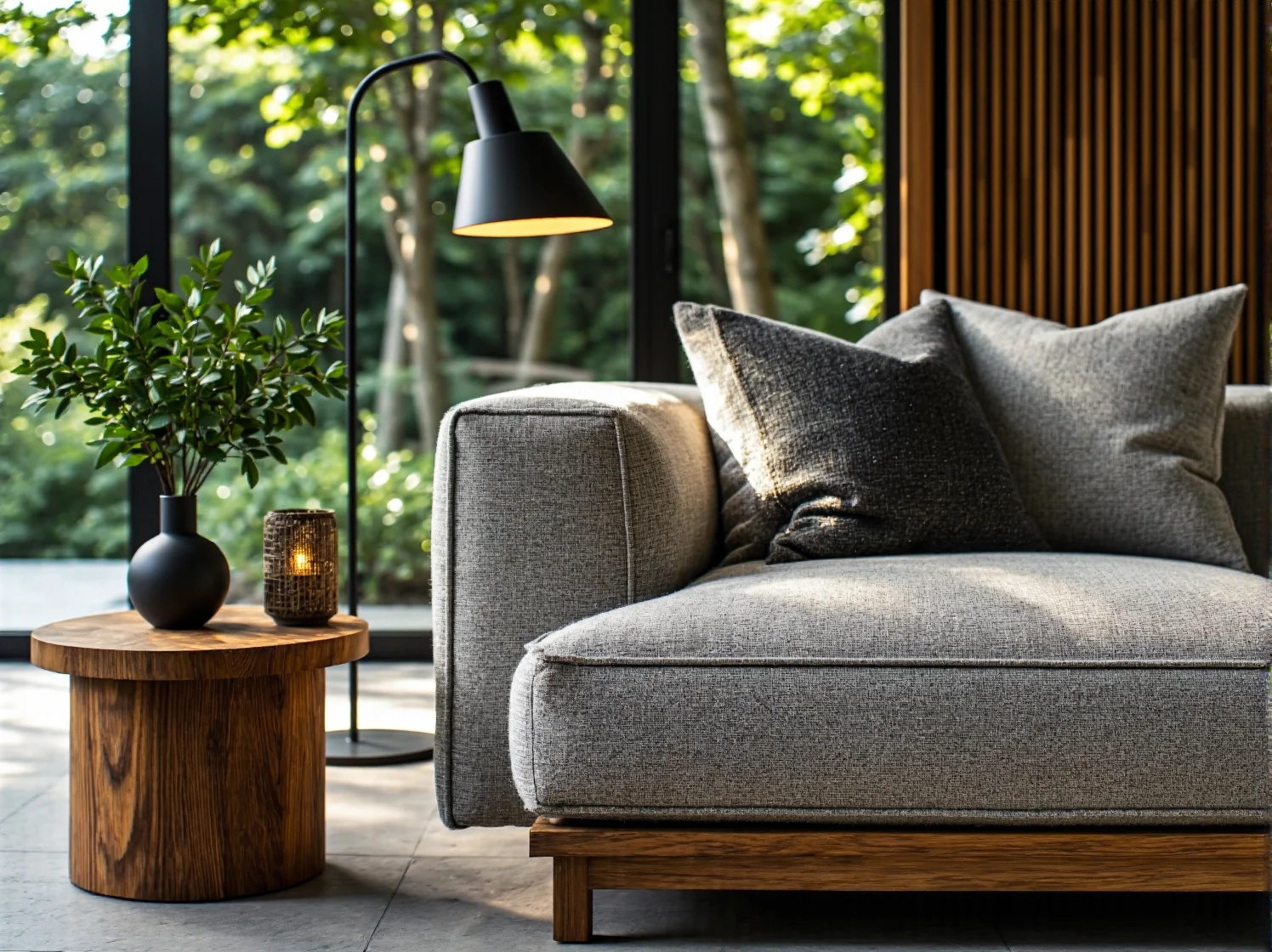 Oświetlenie elewacji domu energooszczędnymi lampami LED z czujnikiem ruchu.