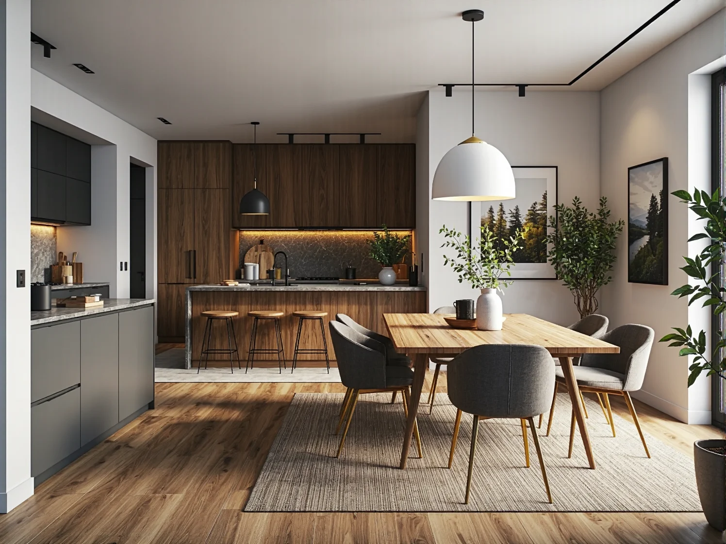 Energooszczędne urządzenia i oświetlenie LED w nowoczesnej kuchni eko.