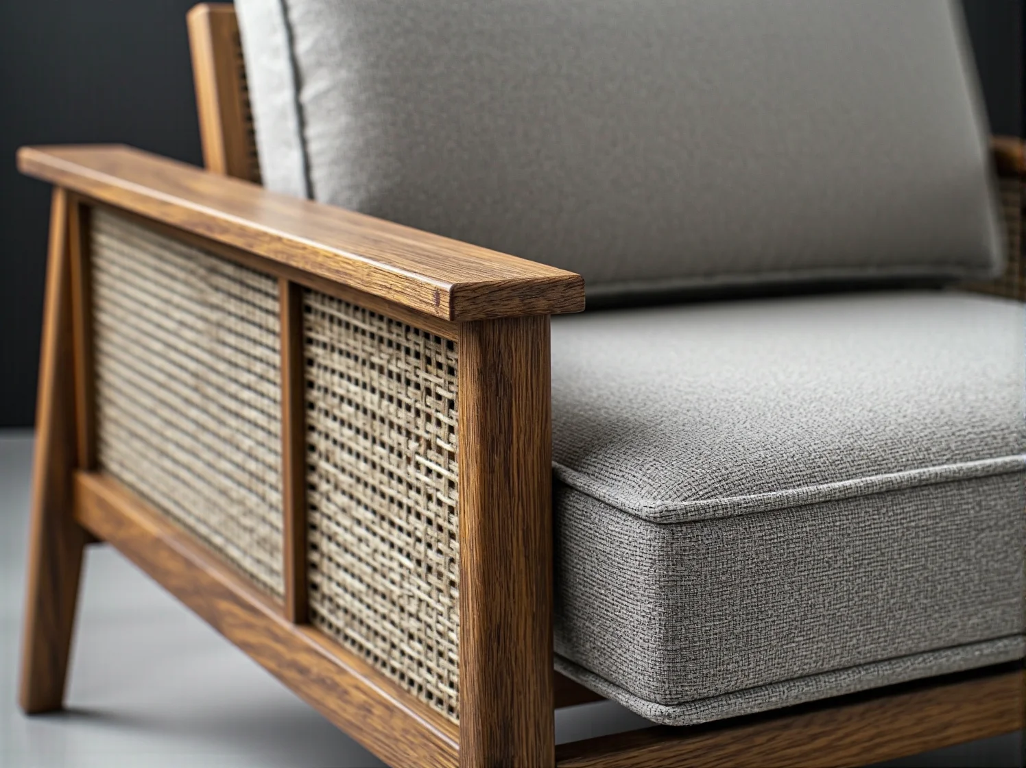 Designerskie krzesła z materiałów recyklingowanych przy stole