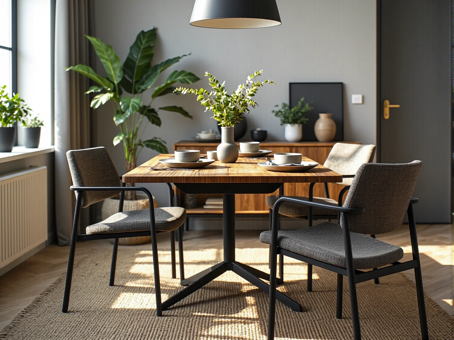 Detale mebli ze zrównoważonych materiałów. Drewno z certyfikatem w produkcji mebli do kawalerki.