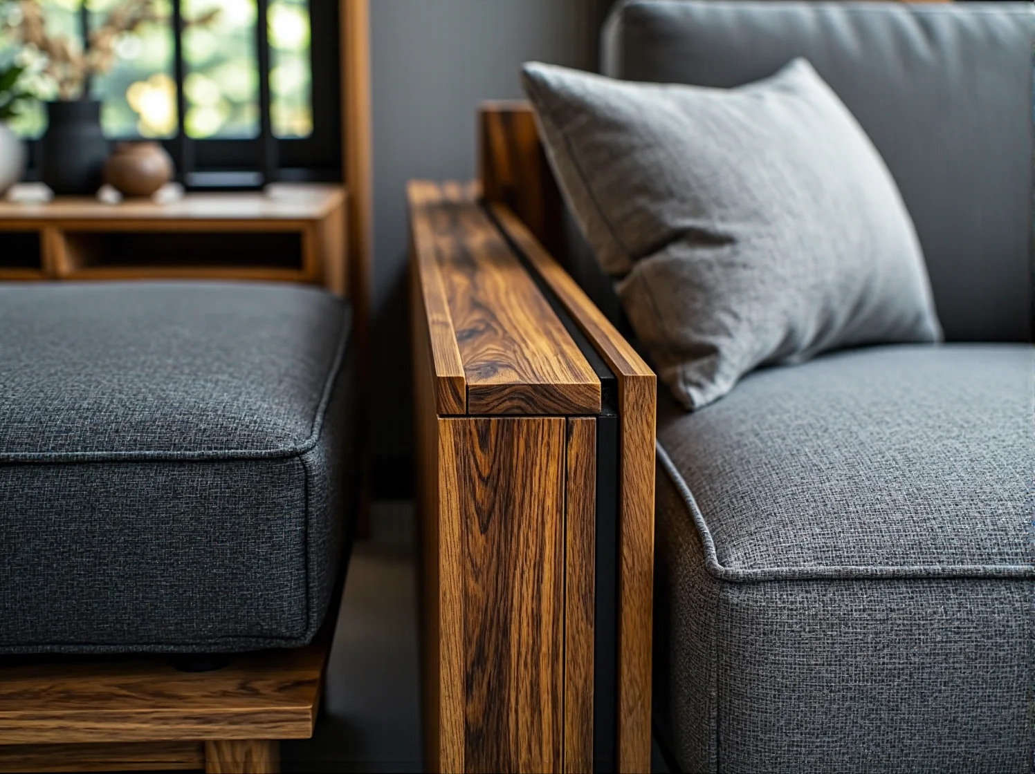 Nowoczesne i energooszczędne oświetlenie LED w minimalistycznym, zielonym wnętrzu.