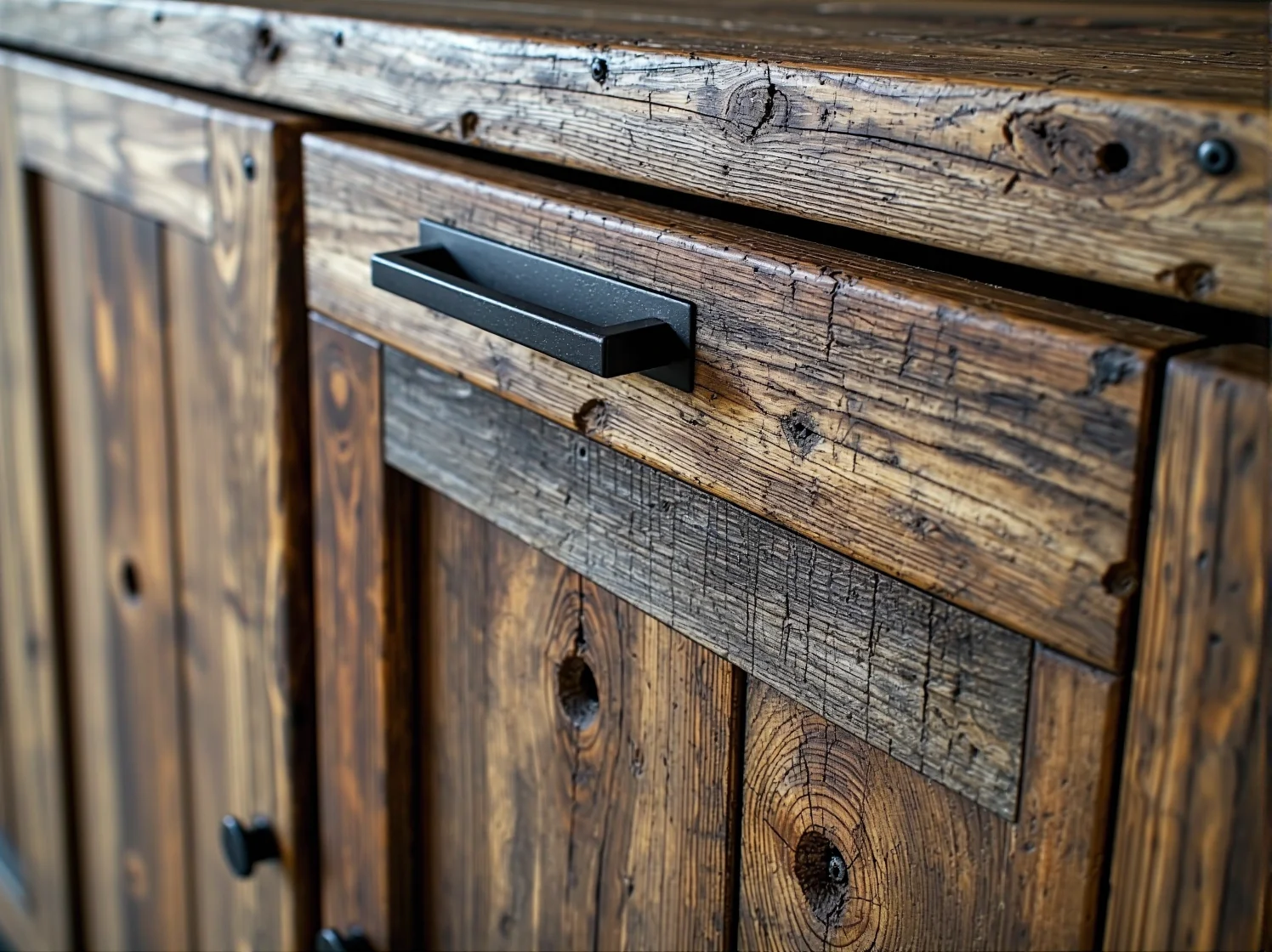 Wybór i szlifowanie starych desek na szafkę z drewna