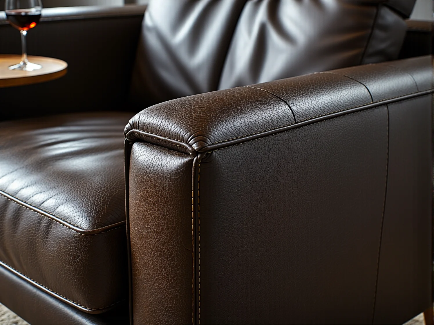 Wygodna materiałowa kanapa tapicerowana w przytulnym wnętrzu