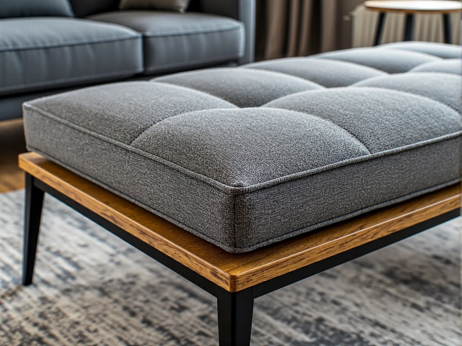 Łóżko z pojemnymi szufladami do przechowywania pościeli w małej sypialni.