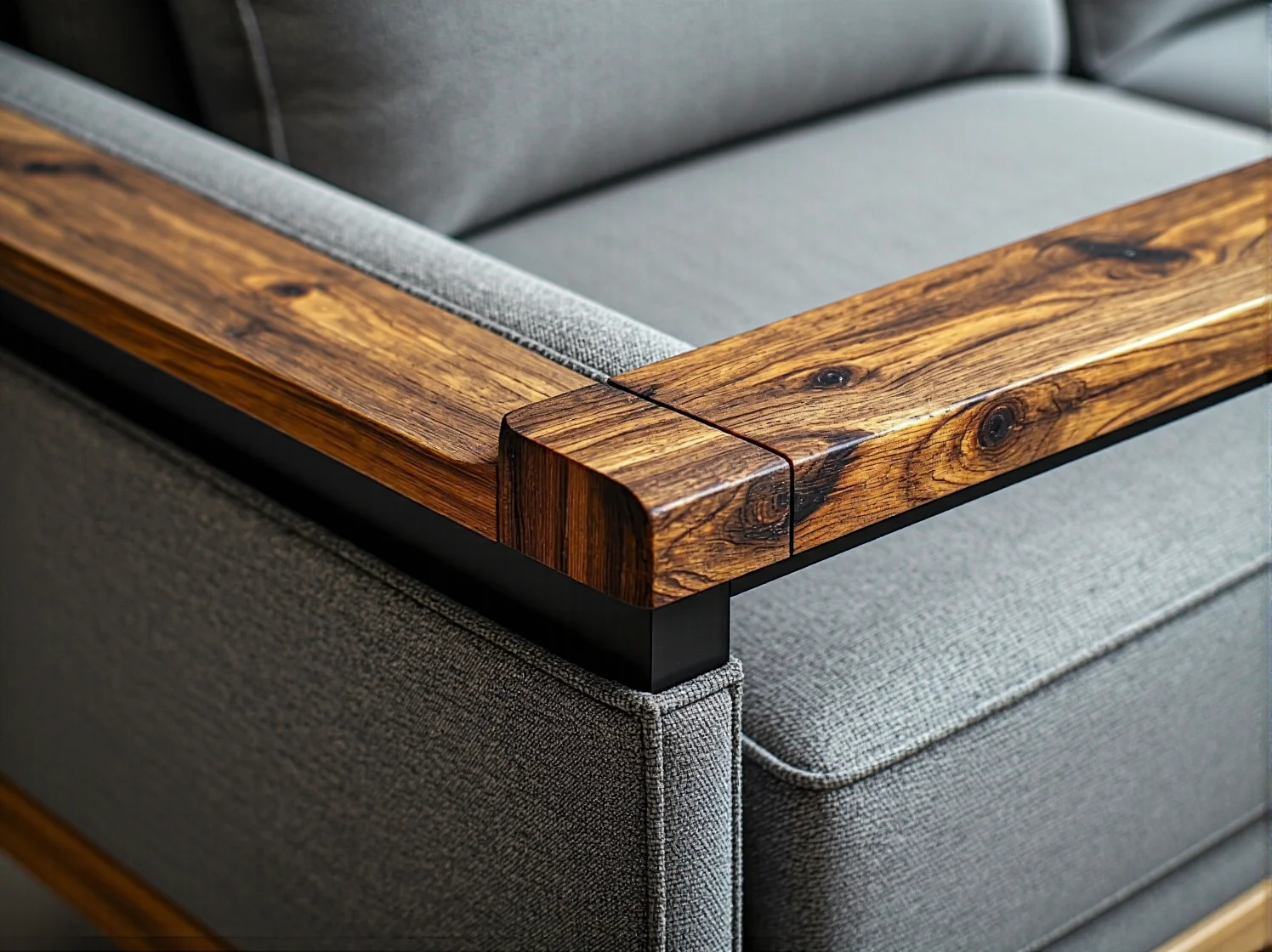 Dekoracyjne poduszki w geometryczne wzory i wełniany koc w sypialni retro.