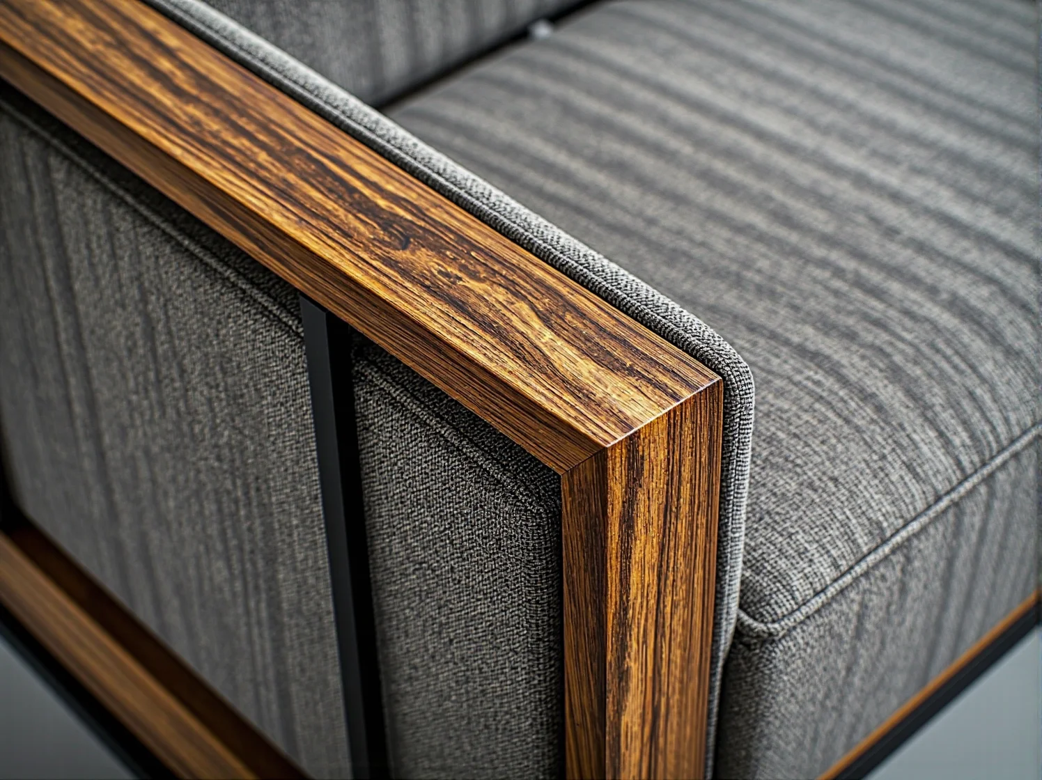 Drewniany stolik kawowy z użyciem podkładek pod kubki, chroniących powierzchnię przed odbarwieniami.