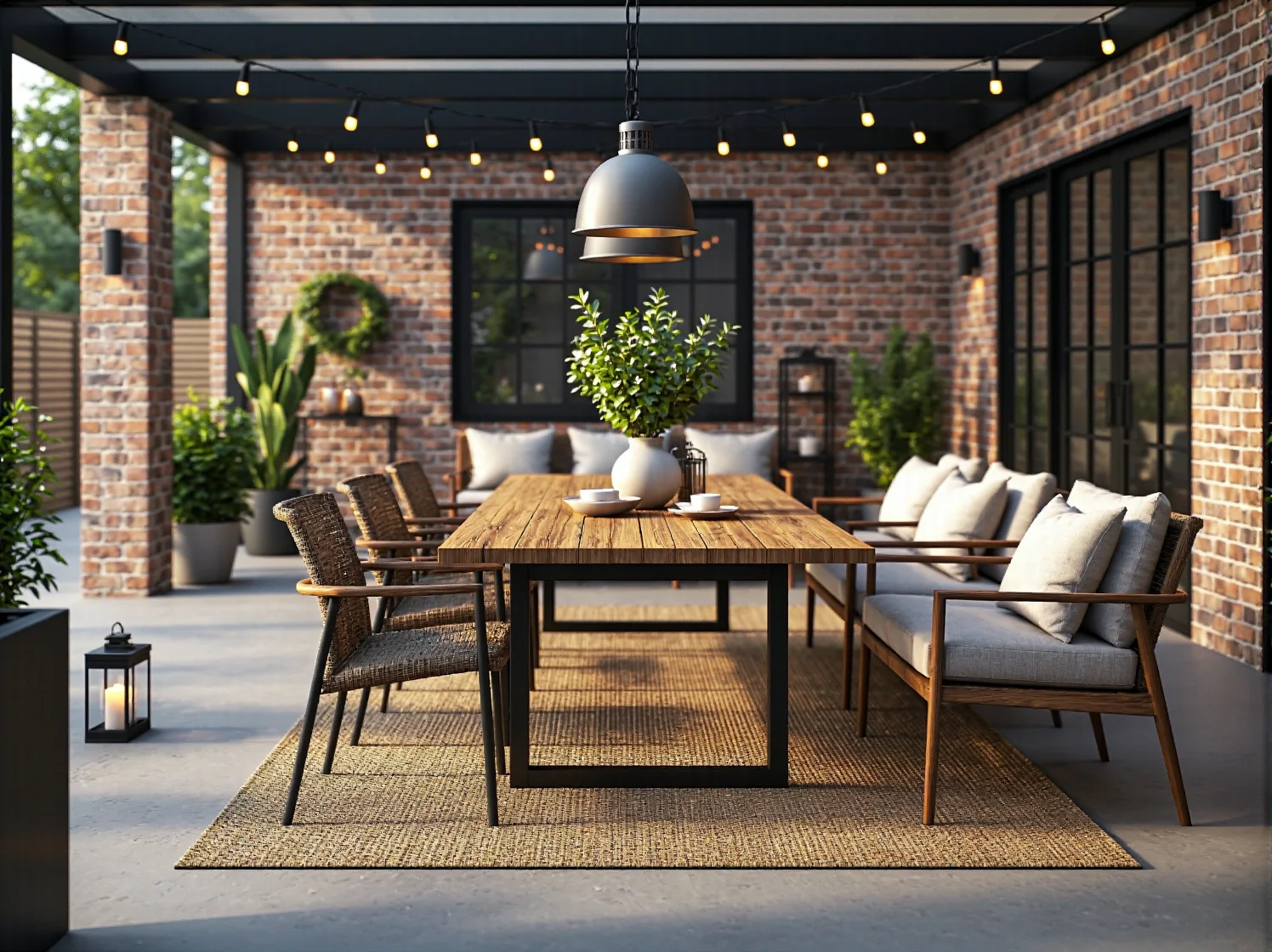 Jakie dodatki najlepiej komponują się z meblami na taras w stylu industrialnym?